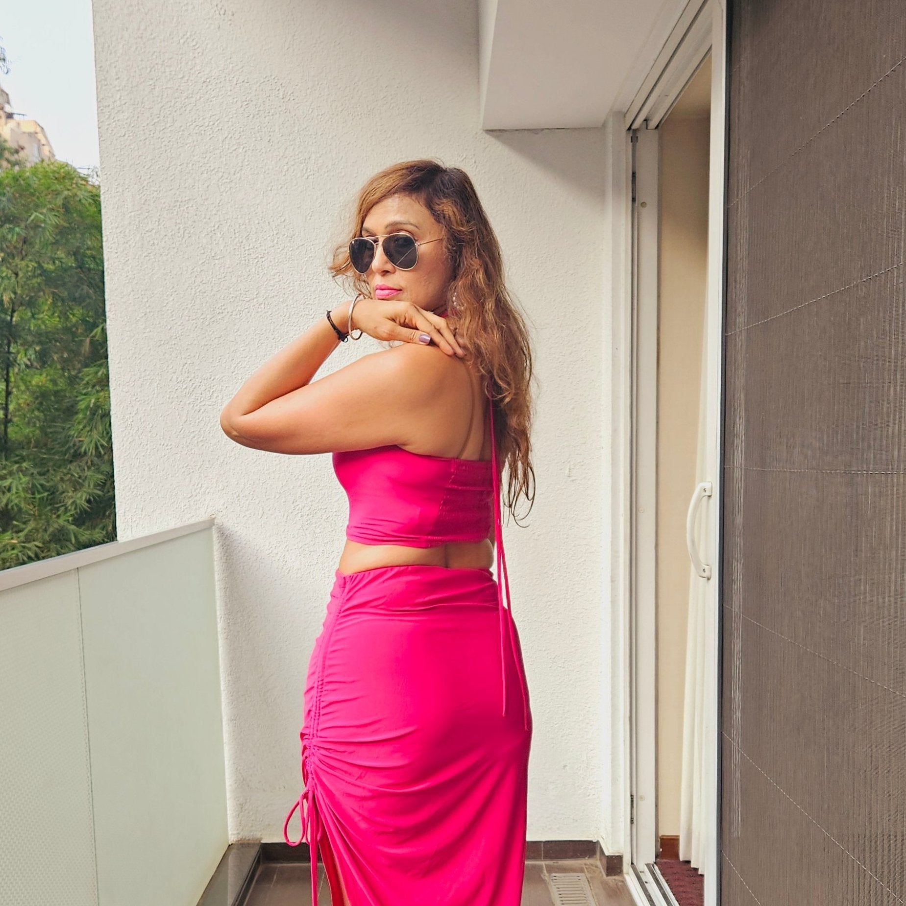 Halter Ruched Crop Top