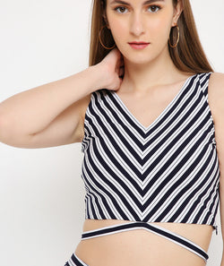 Navy Blue Stripes Set