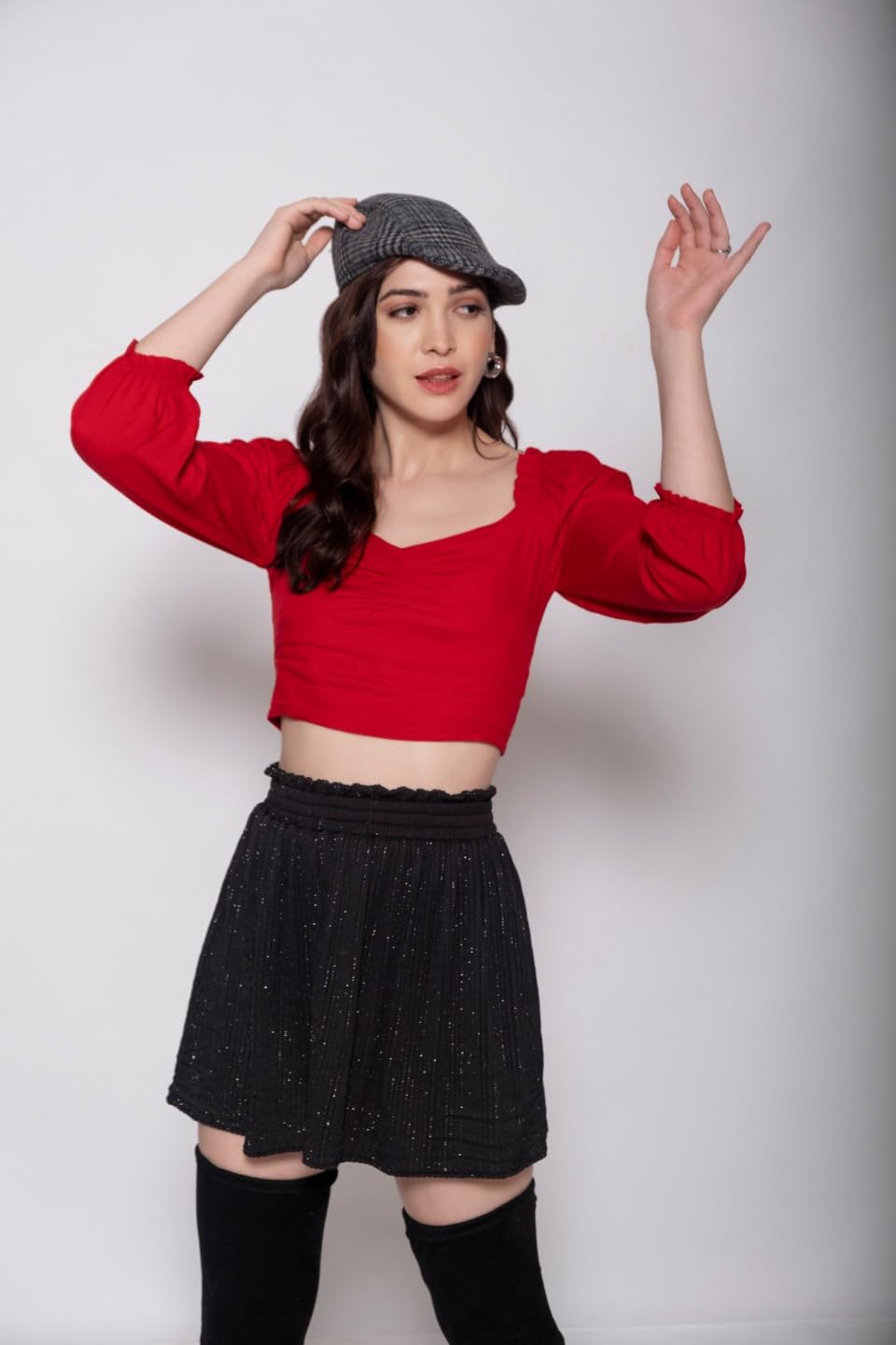 Viscose Solid Crop Top