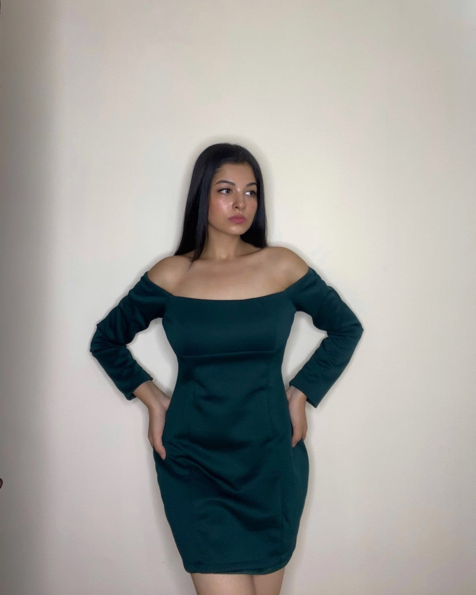 Long Sleeve Off-Shoulder Dress