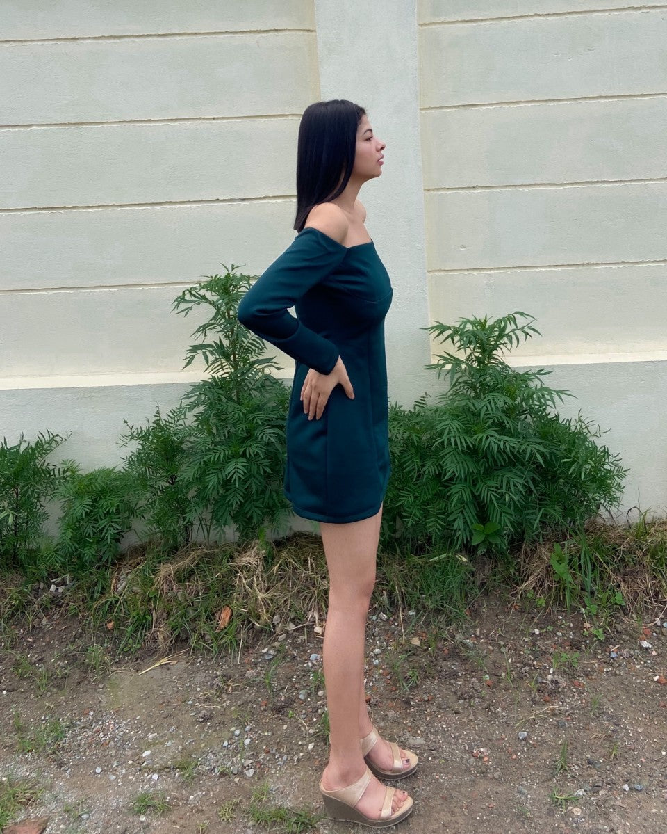 Long Sleeve Off-Shoulder Dress