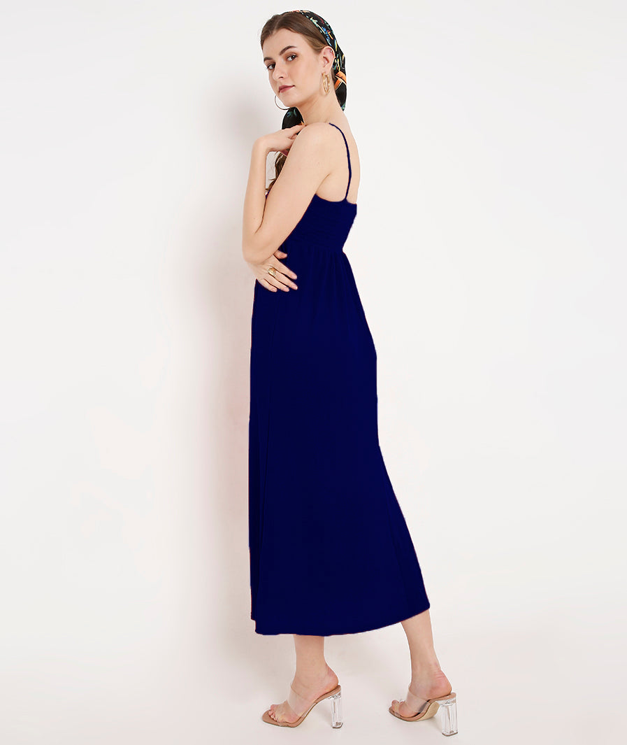 Navy Blue Casual Summer Dress