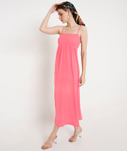 Pink Casual Summer Dress