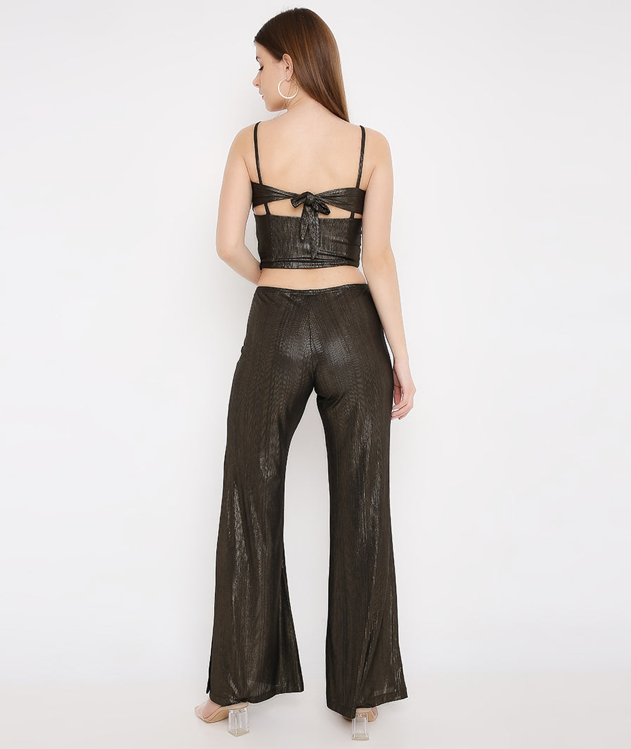 Iron Bell Bottoms with Long Side Slits