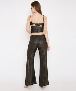 Iron Bell Bottoms with Long Side Slits