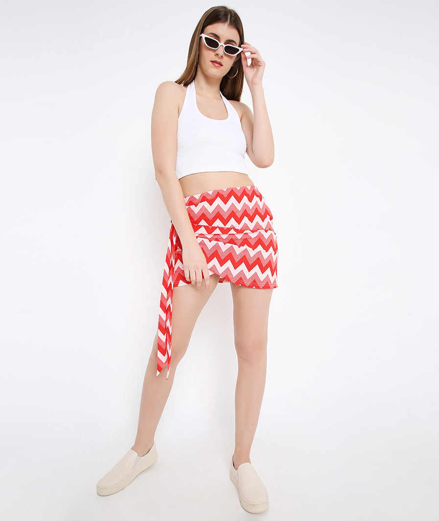 Zic Zac Sarong  Mini Skirt