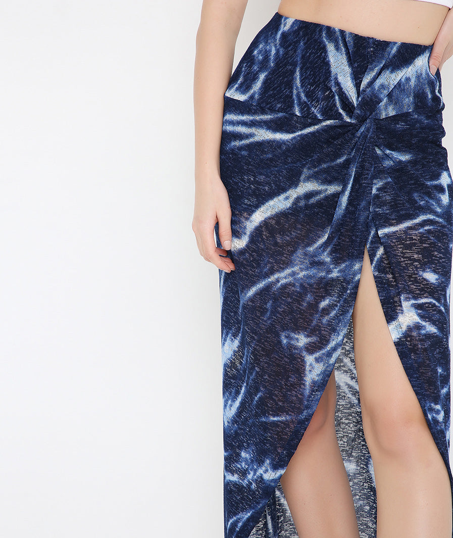 Navy PreKnot Dancer Skirt