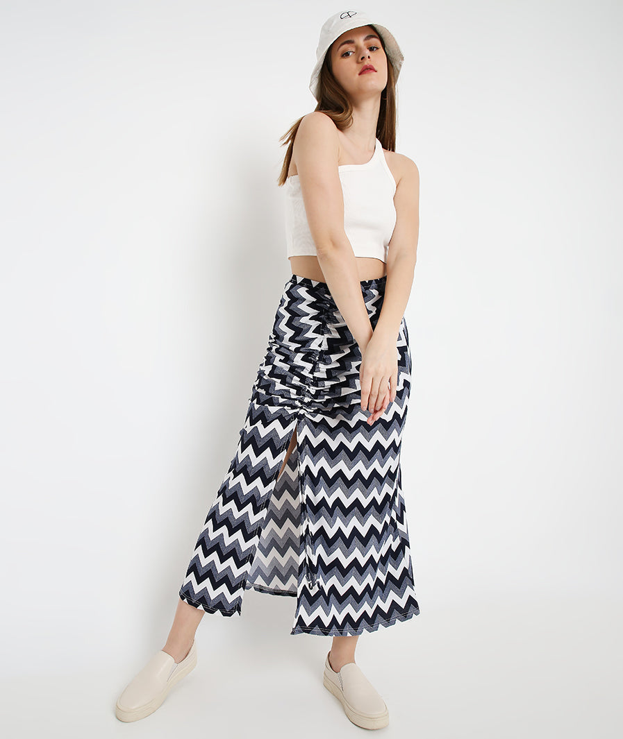 Zic Zac Front Drawstring Skirt