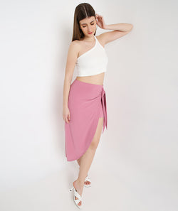 Pink Wrapped Skirt