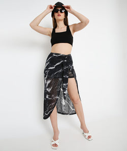 Wraparound Black Skirt