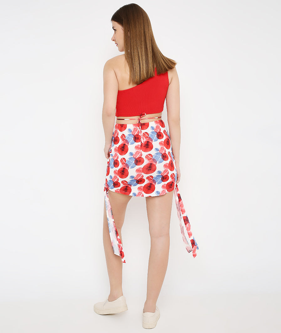 Large Circles Gigi Cut Out Skirt